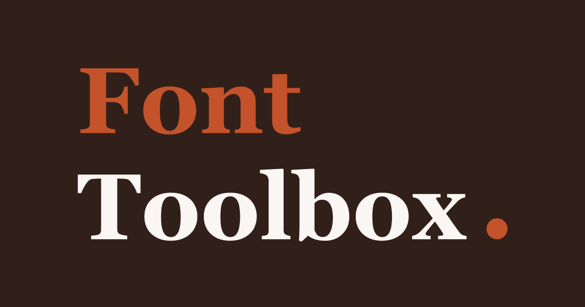 Font Toolbox